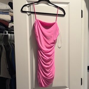 Princess Polly Pink Ruched Slip Dress